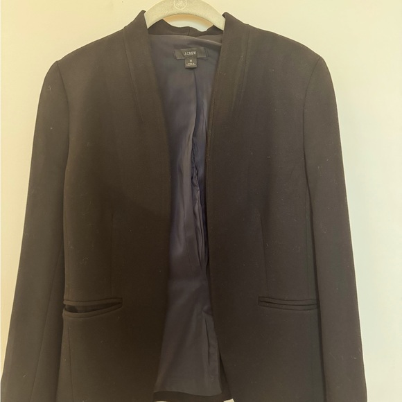 J.CREW Black going out blazer size 6 - Picture 2 of 3